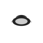 Noxion LED Downlight Hera Plat Zwart 9W 900lm - 827-840 CCT | 132mm - Zaagmaat 118mm