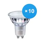 Voordeelpak 10x Philips MASTER Value LED Spot GU10 PAR16 4.9W 355lm 60D - 927 Zeer Warm Wit | Beste Kleurweergave - Dimbaar - Vervangt 50W