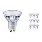 Voordeelpak 10x Philips MASTER Value LED Spot GU10 PAR16 4.9W 365lm 60D - 930 Warm Wit | Beste Kleurweergave - Dimbaar - Vervangt 50W